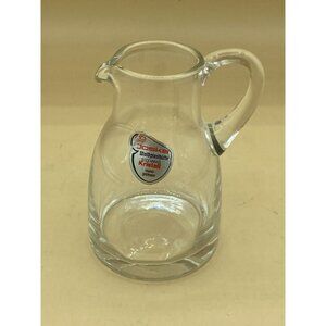 Vintage JOSKA Waldglasshutte Crystal Creamer Pitcher 4 1/4”